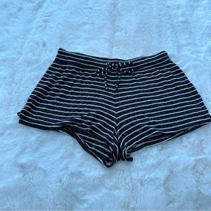 Black and white striped old navy shorts